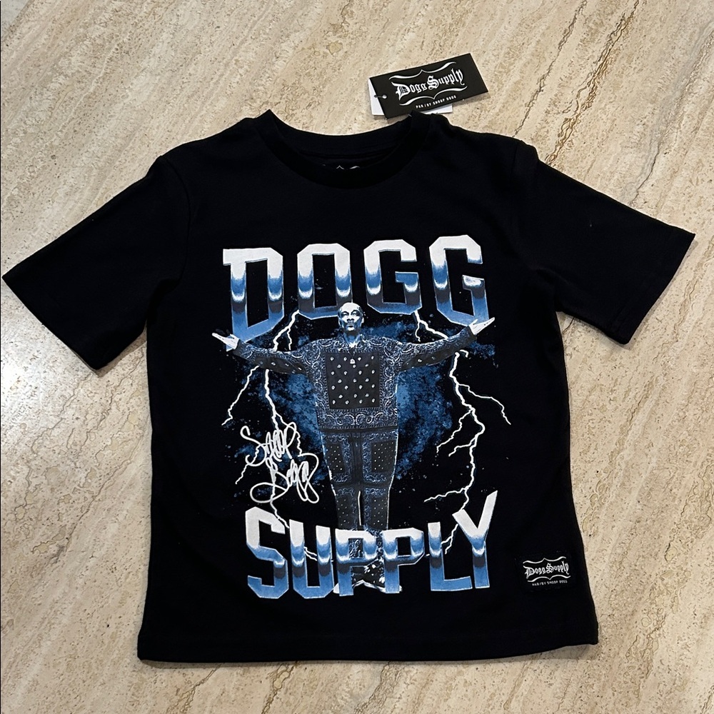 NEW 🆕 Snoop Dogg Supply Black Kids T-Shirt size 6